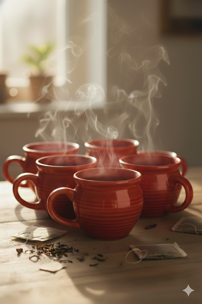 Red Ceramic Cup