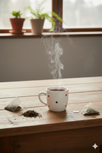 Polka Dots Ceramic Cup