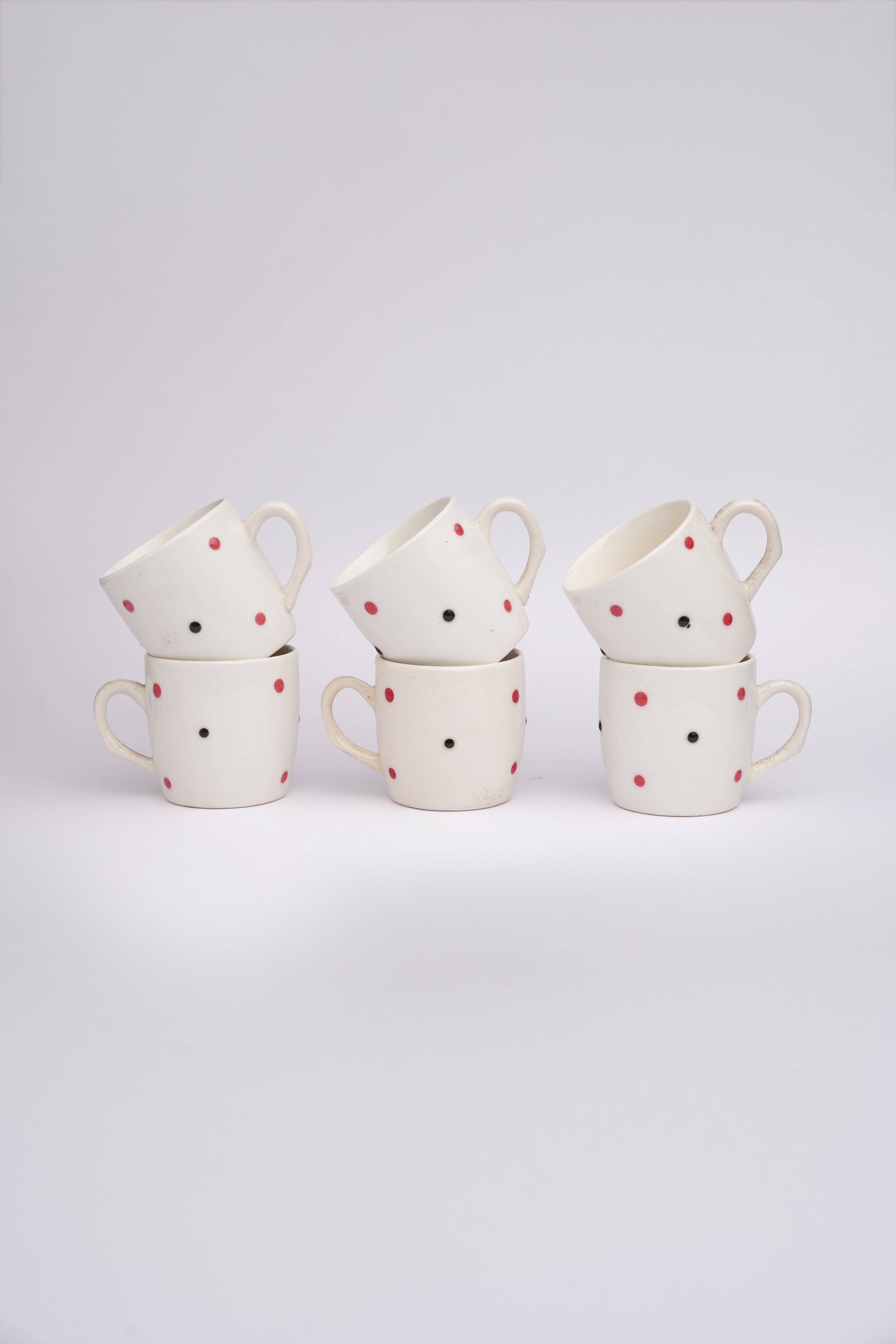 Polka Dots Ceramic Cup