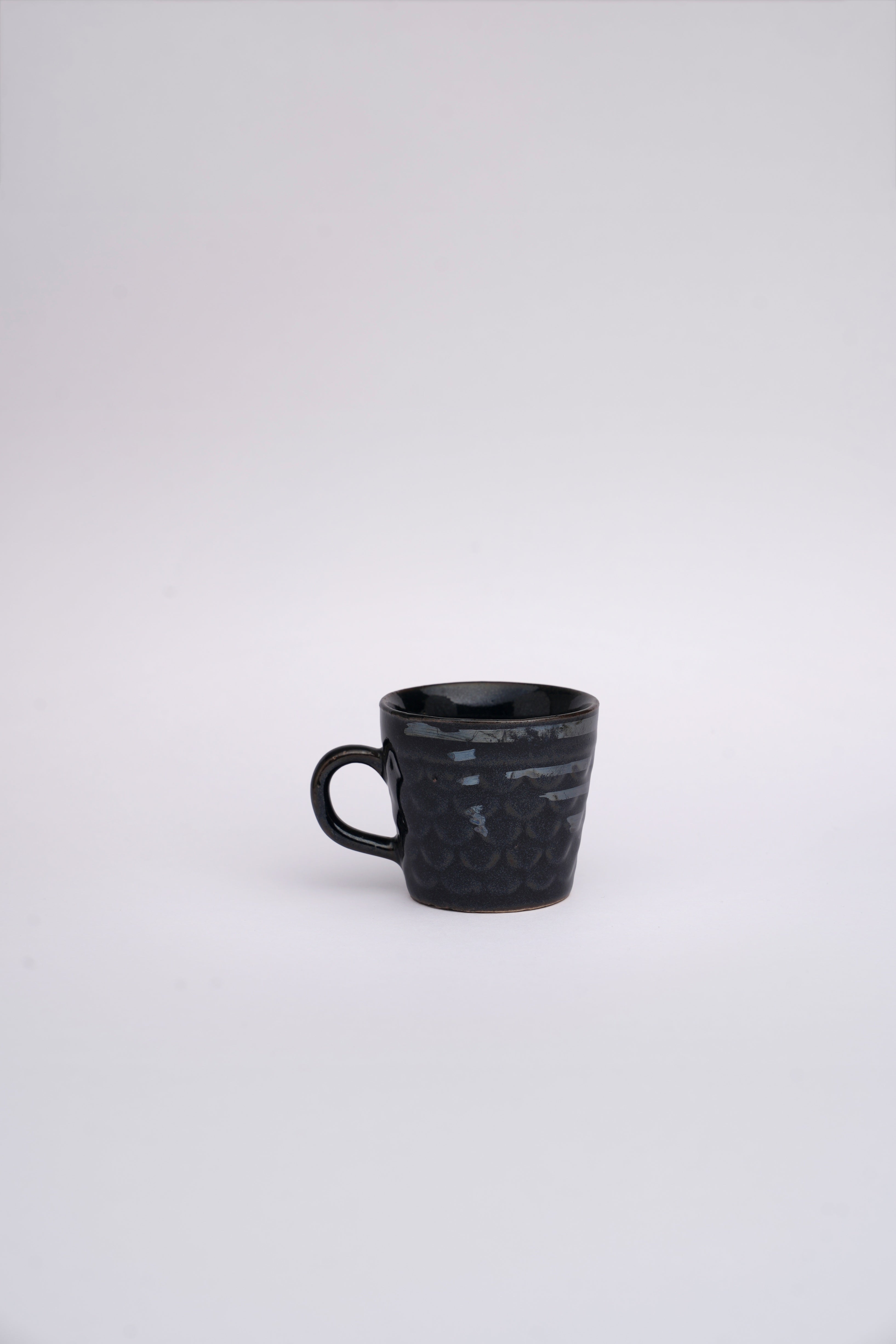 Black Stripped Ceramic Cup