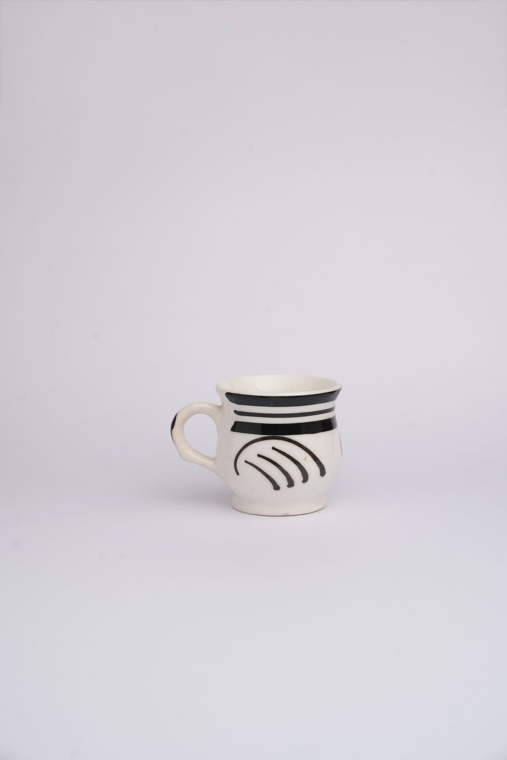 Black Stripe Ceramic Cup